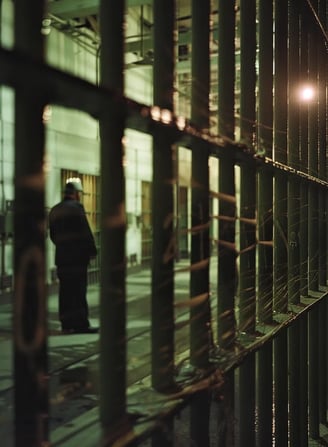 Inside Cell Block D, Alcatraz, 1972