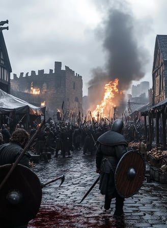 Violent street fighting in medieval Utrecht between Dutch political factions,