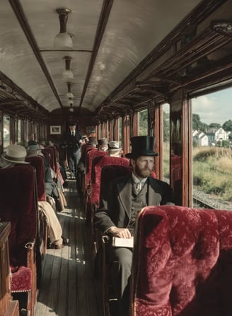 Midland Railway Carriage, England, 1841: The Journey Begins