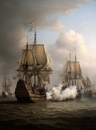 North Sea, Midday 1652: Cannonade and Clash