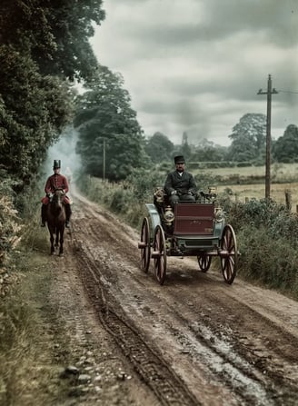 Oxford Countryside Lane, England, 1865: Speed Enforcement