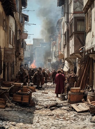 Paola Market Street, Midday 1555