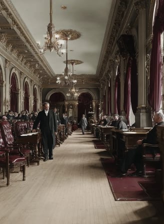 Washington, D.C., Senate Chamber, July 6 1898: The Vote Is Called