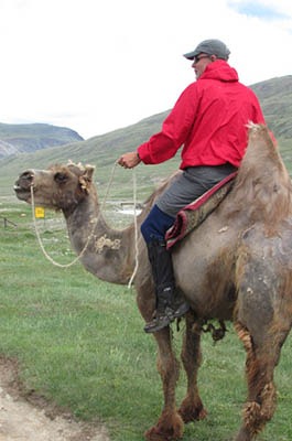 Camel-riding fun!