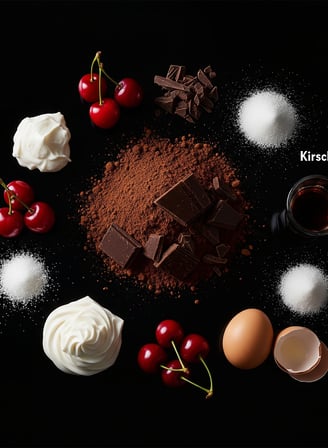 Blackforest Cake Ingredients from PremiYum Foods!