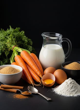 Carrot Cake Ingredients from PremiYum Foods!