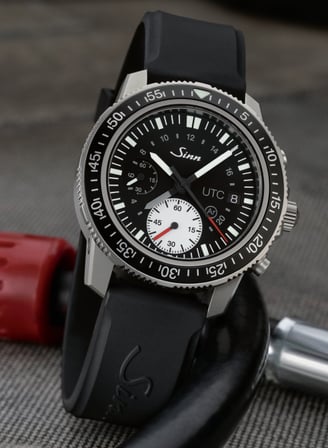 Sinn 613 St UTC Divers Chronograph on Silicone Strap