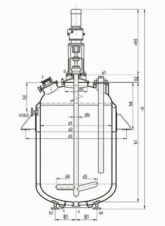 glass lined chemical reactor / vessel / storage tanks