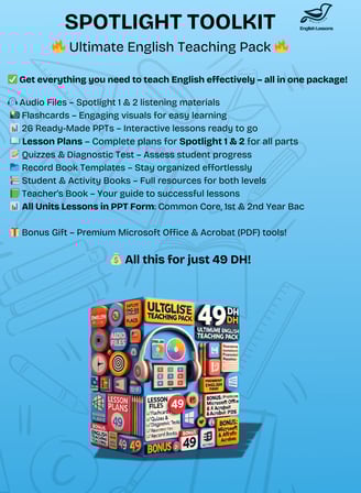 Spotlight 1 lesson plans, Spotlight 2 lesson plans, Spotlight 1 and 2 toolkit