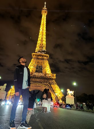 Effile tower Paris at night France