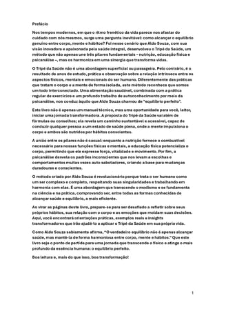 Do livro Tripé da saúde, de Aldo Lima de Souza (Aldo Souza)