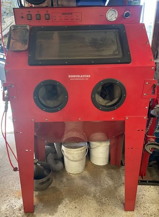 restauration moto ancienne  microbilleuse hobbyblaster