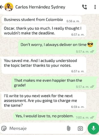 Testimonials from satisfied international students