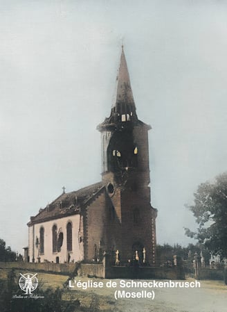 L'église de Schneckenbusch en 1914