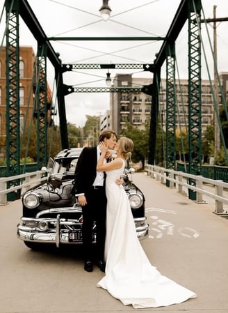 photography is very popular at local landmarks.  This is at 6th St. Bridge in Grand Rapids, Michigan