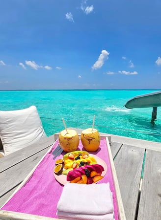 Soneva Jani villa breakfast
