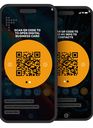 digital business card scan qr codes integration