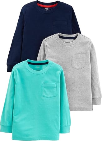 Set of 3 long sleeve shirts for boys