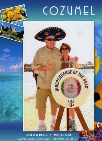 Lady and The Pirate pillage Cozumel, Mexico