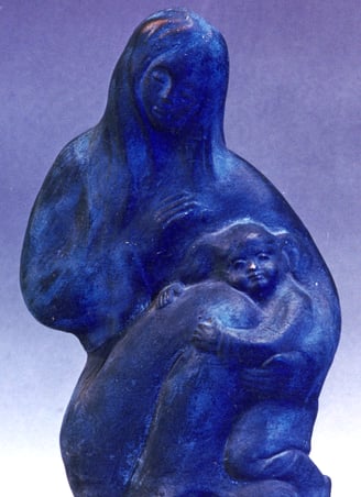Nomad Mongol mother and her child.
