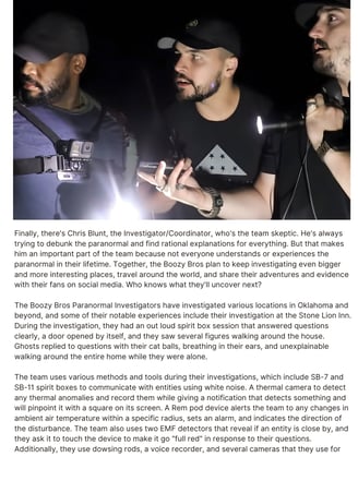 Pablo Cordova, Boozy Bros Story Featured in American Paranormal Magazine page 5