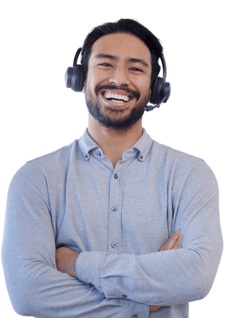 Contact Page Customer Service Man