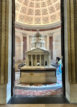 maquette pantheon interieur paris