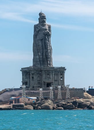 The southernmost point in India, Kanyakumaru