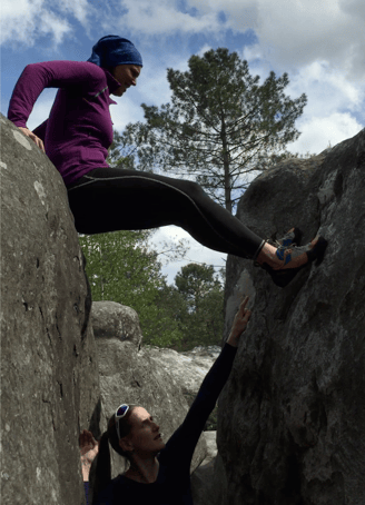 sortie bloc adultes a fontainebleau coaching de Pauline