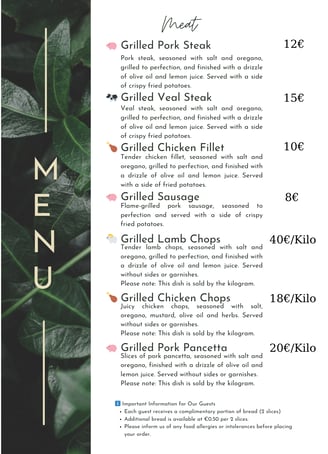 Fresh Grilled Meat , The Sunset Drift Tavern at John's Guesthouse