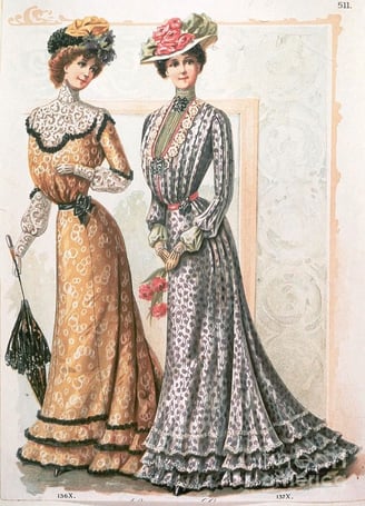 a woman's fashion magazine cover of a woman's dress