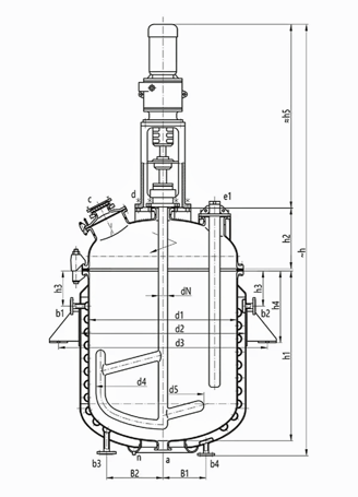 glass lined chemical reactor / vessel / storage tanks