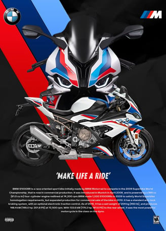 High-quality bike poster featuring a stunning motorcycle design – perfect wall art for bike enthusiasts and riders.