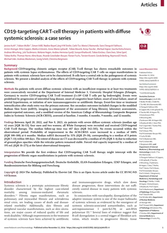 CD19-Targeting CAR T-Cell Therapy Shows Promise in Treating Systemic Sclerosis