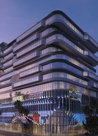 Premium coworking space with natural lighting and panoramic city views in Brickell