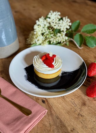 Tarte fraise fleur de sureau