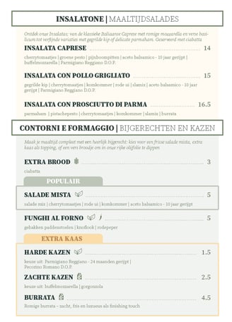 maaltijdsalade insalata bijgerechten salade mista