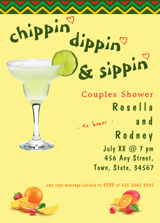 a couple of drinks in a cocktail party
