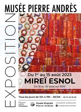 Affiche exposition Mireï ESNOL - 2023