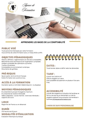Programme bases de la comptabilité