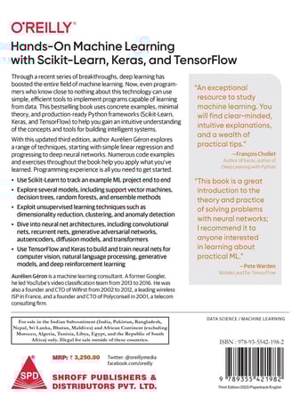 Hands-On Machine Learning with Scikit-Learn, Keras, and TensorFlow by Aurélien Géron