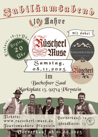Jubiläumsabend, Flyer, Plakat