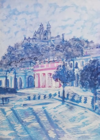 "Cholula, el cielo se une a la tierra ancestral". Una visión profunda de la tradición y el entorno.