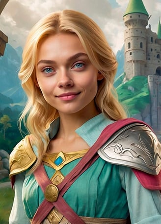 Portrait photo transformed into a character from the legend of zelda