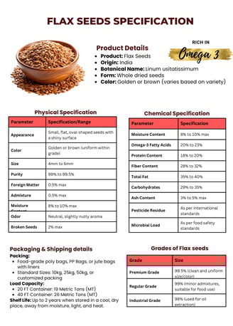 Flax seeds trader