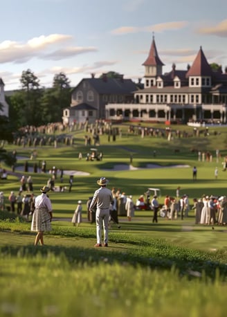 the Newport Golf Club in Rhode Island during the inaugural U.S. Open.