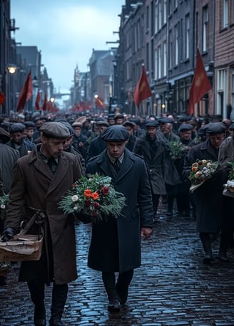 Dutch mourners gather in Amsterdam for funeral of socialist leader Domela Nieuwenhuis.