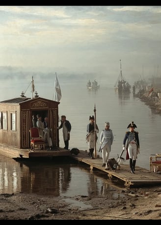 Neman River Near Tilsit, July 7th 1807: Arrival of Leaders
