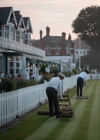 All England Croquet Club Grounds, Early Morning 1877