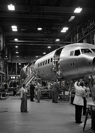 Washington on November 27, 1962, inside Boeing’s cavernous assembly hangar